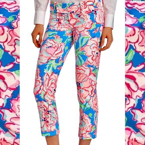 LILLY PULITZER Lucky Charms Luxury Capri Size 2 New - Picture 1 of 3